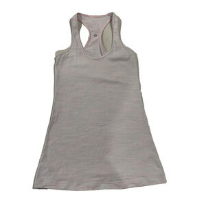 Lululemon Cool Racerback Pink Space Dye Womens Size 2 Athletic Top